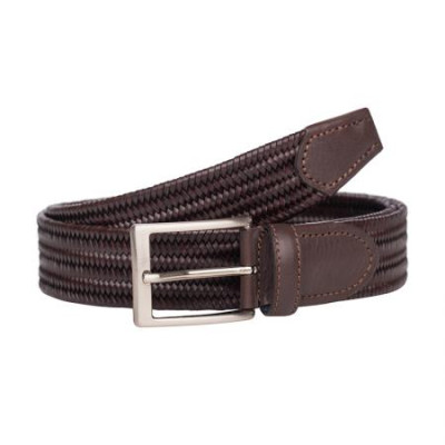 Елегантен мъжки колан в кафяв цвят Italian belts110 см 
0102-110