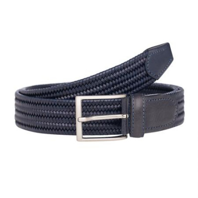 Елегантен мъжки колан в син цвят Italian belts 115 см 
0103-115