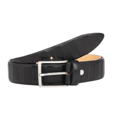 Мъжки стилен колан в черно с релеф Italian belts 115 см 
0201-115