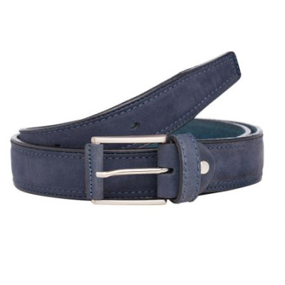 Мъжки класически колан в син цвят Italian belts110 см 
0603-110