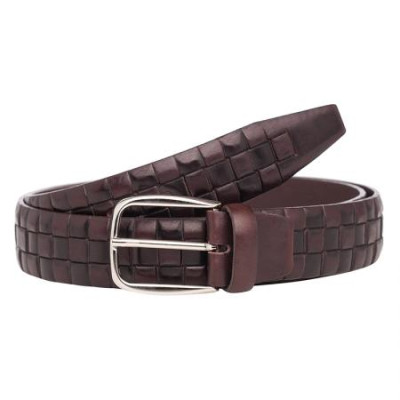 Мъжки кафяв колан с релеф Italian belts 110 см 
0702-110