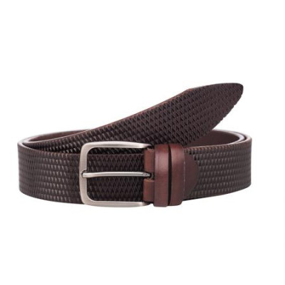 Кафяв колан с интересен дизайн Italian belts 110 см 
0802-110