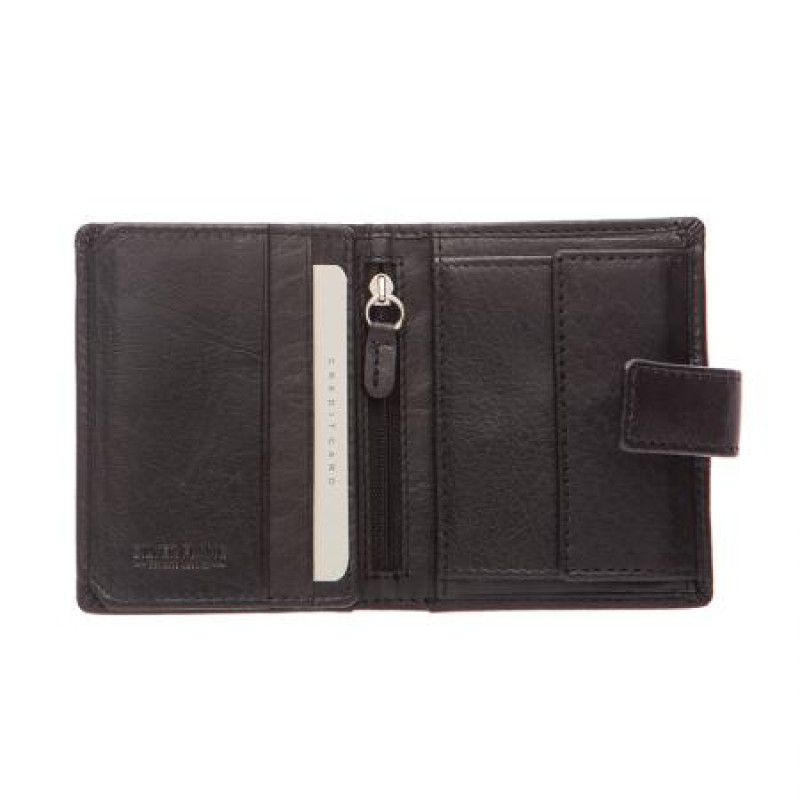 Мъжки черен портфейл Silver Flame колекция Бъфало 
SFT1302
