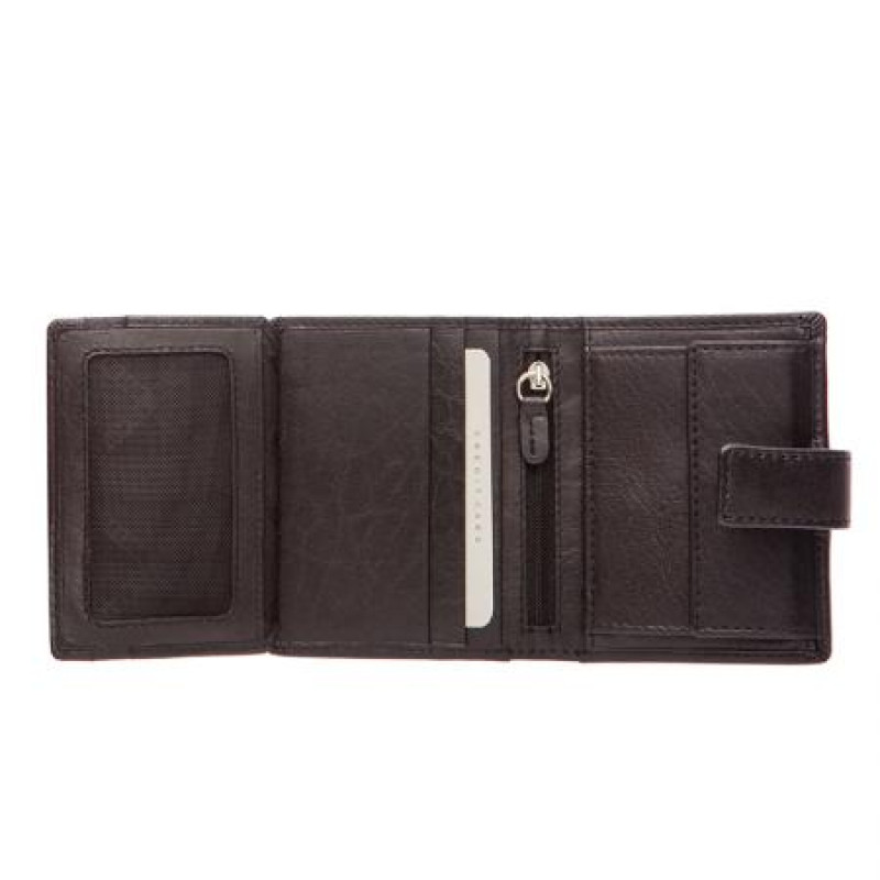 Мъжки черен портфейл Silver Flame колекция Бъфало 
SFT1302