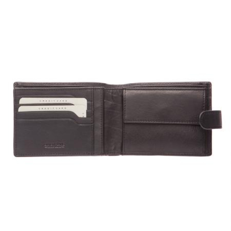 Мъжки черен портфейл Silver Flame колекция Бъфало 
SFT0402