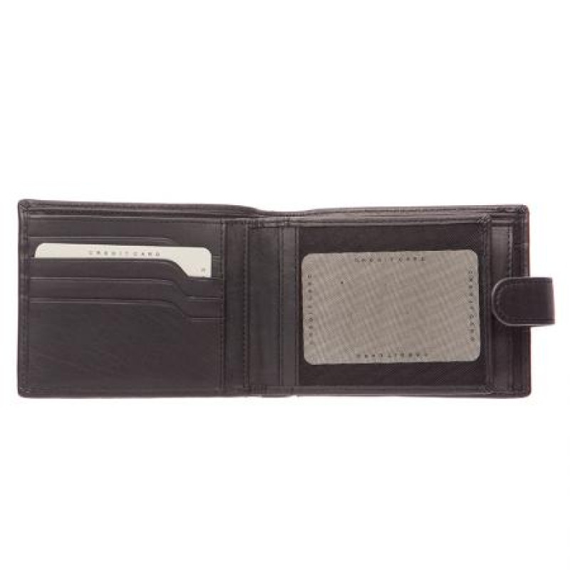Мъжки черен портфейл Silver Flame колекция Бъфало 
SFT0402