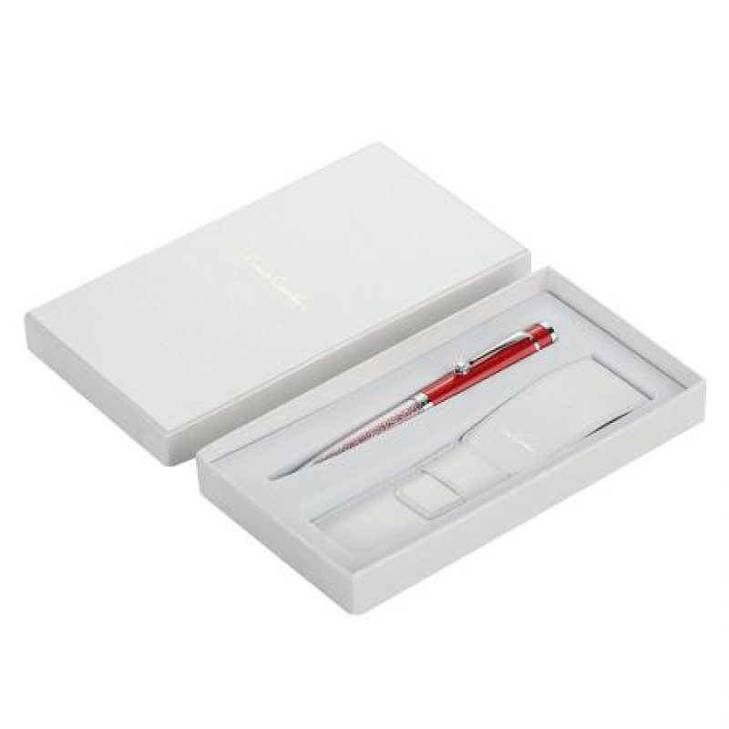 Химикал Crystal червено със сребърно Pierre Cardin 
PCT15