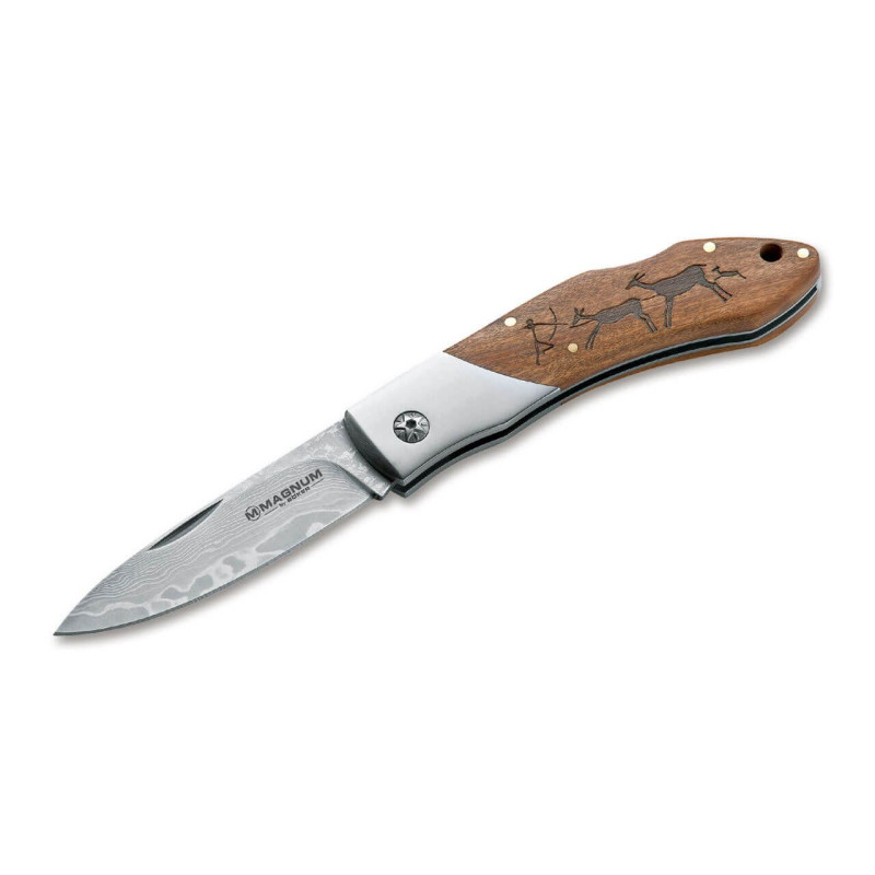 Джобен нож Boker Magnum Caveman Damascus 01RY818DAM