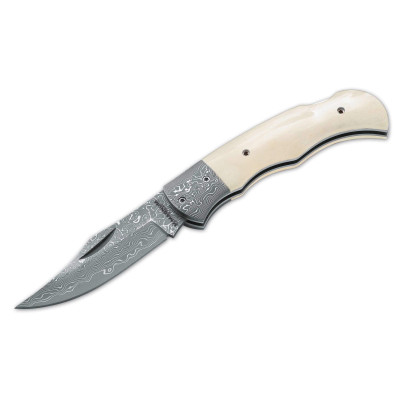 Джобен нож Boker Magnum Damascus Bone 01MB180DAM
