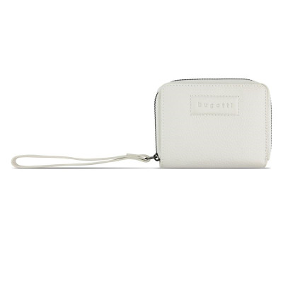 Дамски кожен портфейл Bugatti Elsa Zip Wallet, бял 49 4623 40