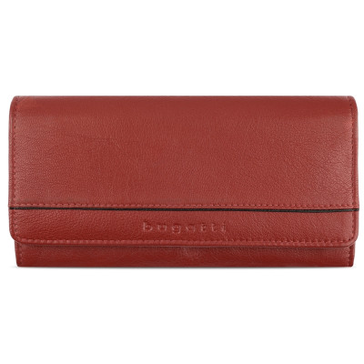 Дамски кожен портфейл Bugatti Banda Ladies Wallet, червен 49 1335 16