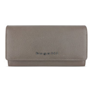 Дамски кожен портфейл Bugatti Bella Ladies Flip Long Wallet, RFID защита, таупе 49 4824 62