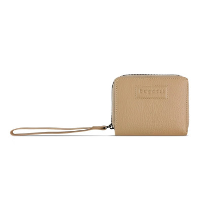 Дамски кожен портфейл Bugatti Elsa Zip Wallet, бежов 49 4623 54