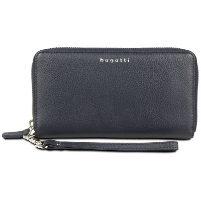 Кожен портфейл Bugatti LADY TOP с цип, тъмносин 49 6101 05