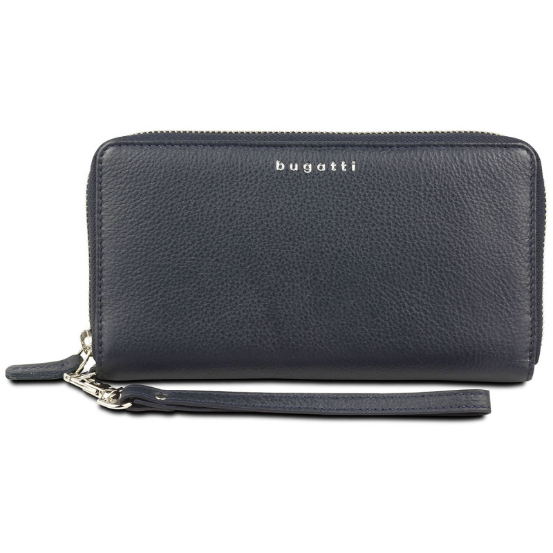 Кожен портфейл Bugatti LADY TOP с цип, тъмносин 49 6101 05