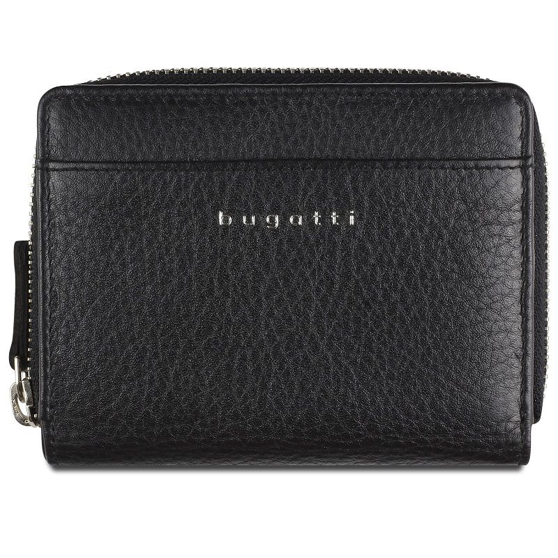Кожен портфейл Bugatti LADY Top, с цип, черен 49 6105 01
