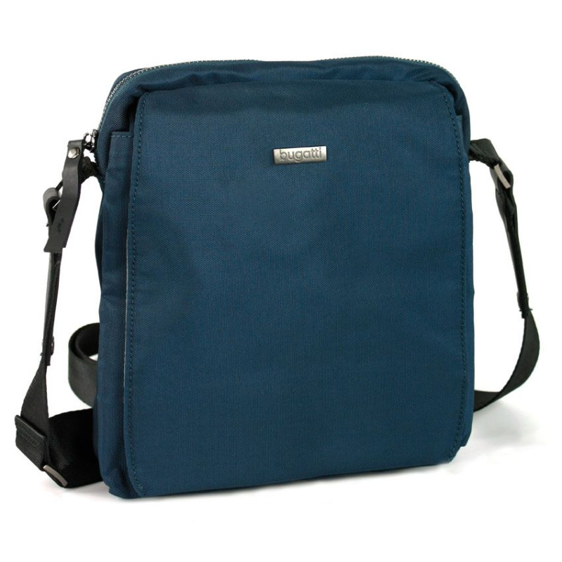 Чанта Bugatti Contratempo, полиестер, вертикална, средна, синя 49 8250 05