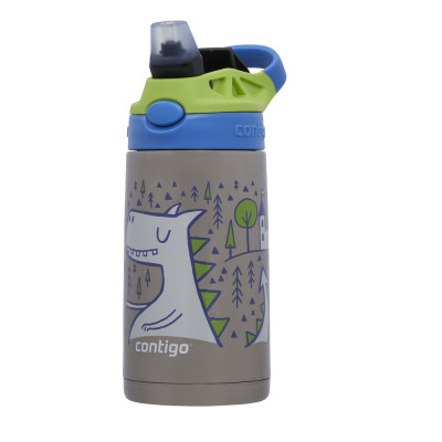 Детска бутилка CONTIGO Easy Clean, неръждаема стомана, 380 мл, Fire Dragon 2178082