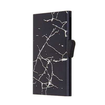 Картодържател C-SECURE Cardholder, Black marble CH001-BK-MRB
