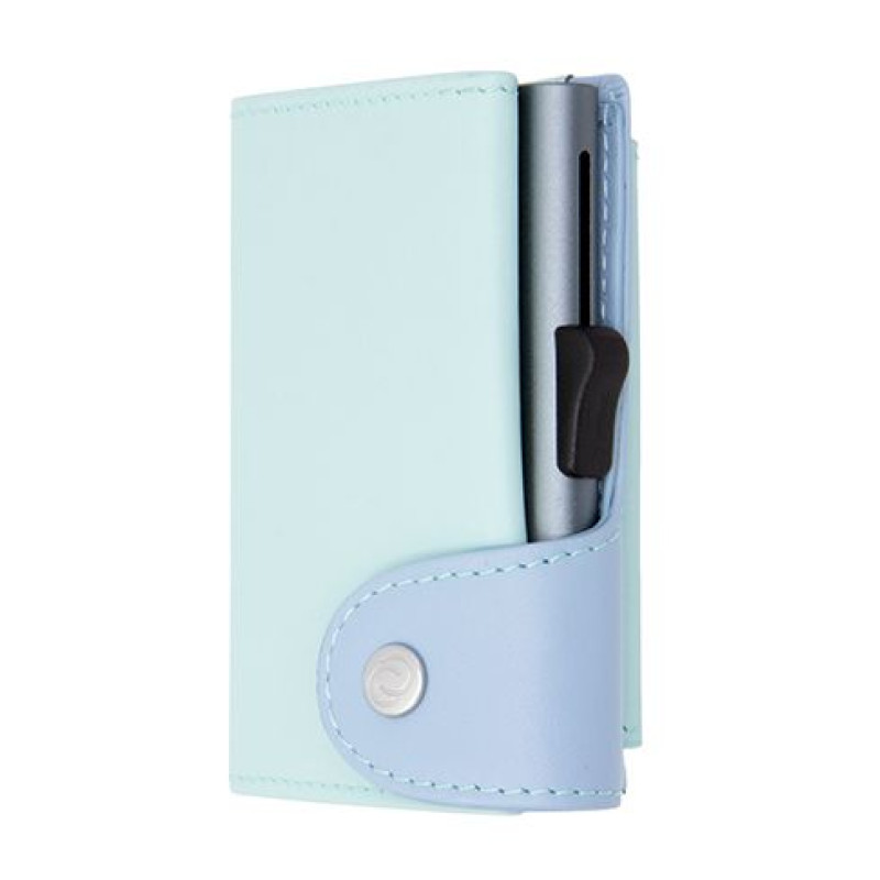 Картодържател C-SECURE XL с портфейл и монетник, Aqua/ Ice/ Grey cardholder XL-COIN-WCH001-LGR-LBL-GY