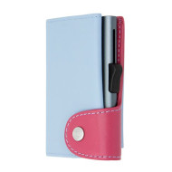 Картодържател C-SECURE XL с портфейл и монетник, Ice/ Cherry/ Grey cardholder XL-COIN-WCH001-LBL-PI-GY