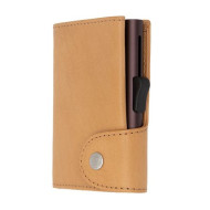 Картодържател C-SECURE XLV с портфейл, Saddle XLV-WCH001-SAND-PU