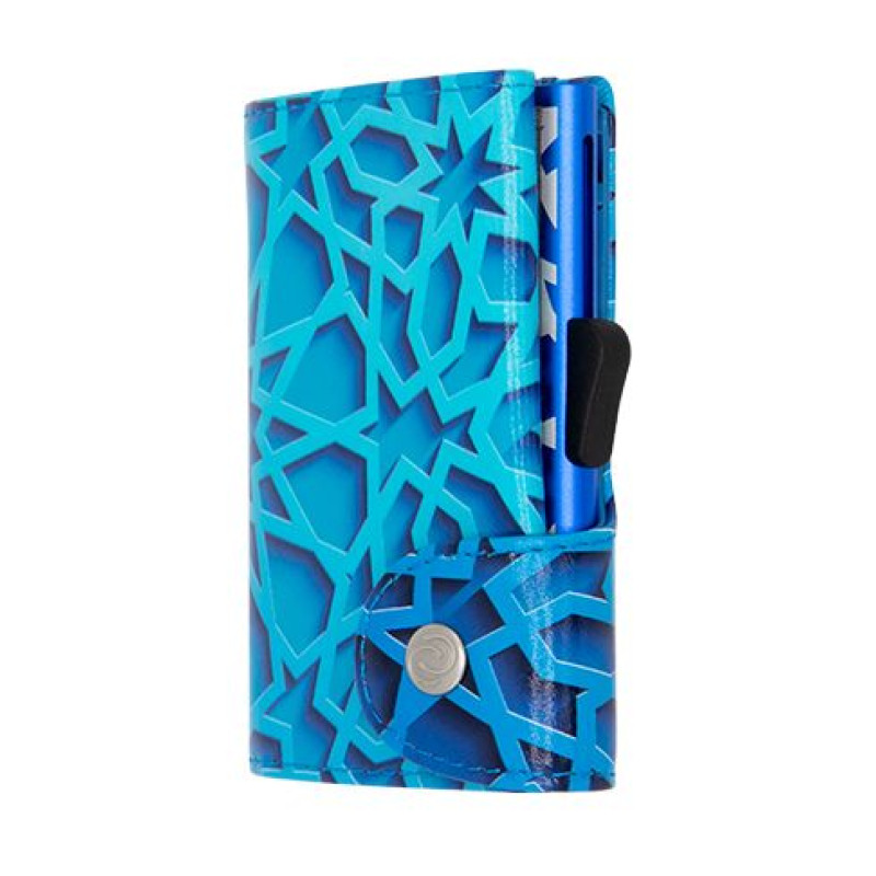 Картодържател C-SECURE с портфейл, Tribe Blue CS-WCH004-TRBBL-TRBBL