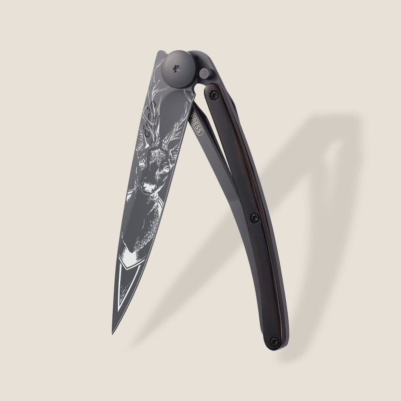 Джобен нож Deejo 37g, Ebony / Deer 1GB000123