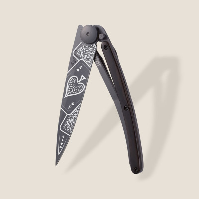 Джобен нож Deejo 37g, Ebony / Good Luck 1GB000151