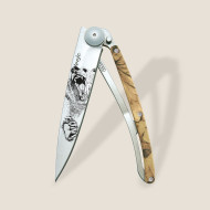 Джобен нож Deejo 37g, Brown Camo / Grizzly 1CM000021
