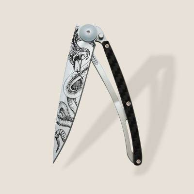Джобен нож Deejo 37g, Carbon Fiber / Snake 1CC000209