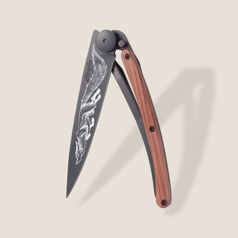 Джобен нож Deejo 37g, Coral wood / Fox 1GB000153