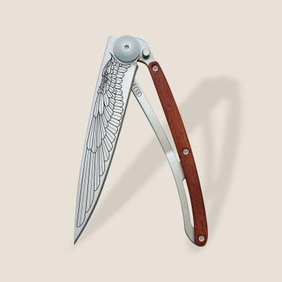 Джобен нож Deejo 37g, Coral wood / Wing 1CB000016