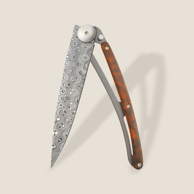 Джобен нож Deejo Damascus, 37g Snakewood 1DB000008