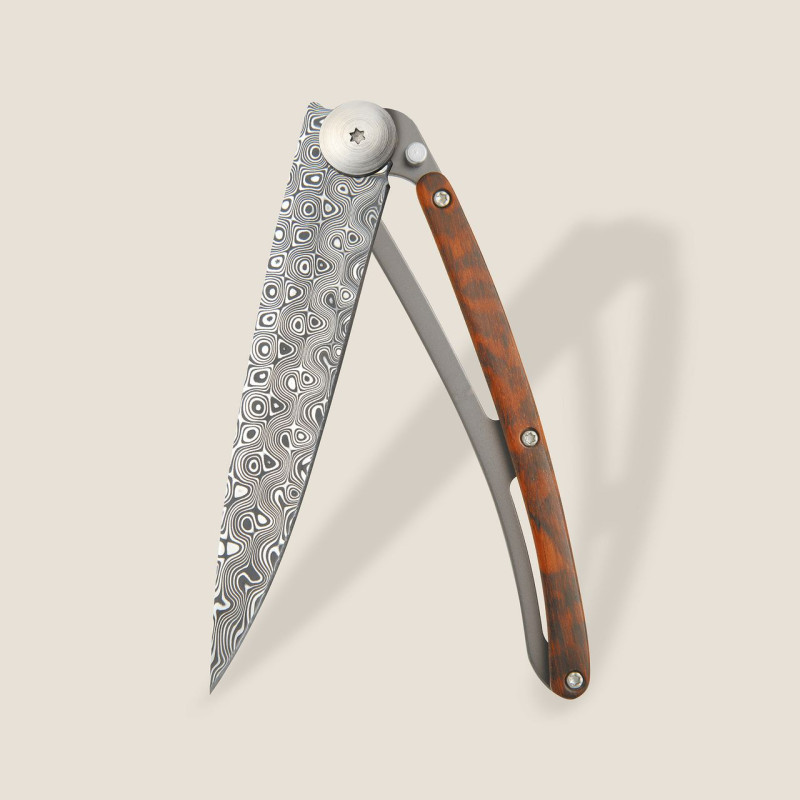 Джобен нож Deejo Damascus, 37g Snakewood 1DB000008 Джобен нож Deejo Damascus, 37g Snakewood 1DB000008