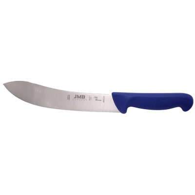 Нож JMB за дране H2-grip, извит,твърд,17.5см,син BK07175