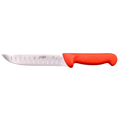 Нож JMB за обезкостяване H2-GRIP, право острие с алвеоли, червен BK04150SE