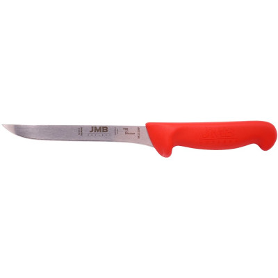 Нож JMB за филетиране H2-grip, право, гъвкаво острие, 15 см, червен BK13150F