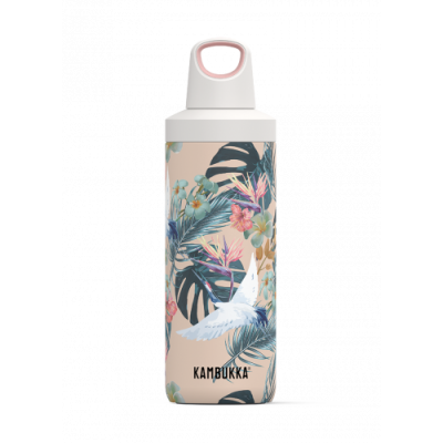 Бутилка за вода двустенна Kambukka Reno Insulated с капак 2 в 1 Twist, 500 мл, райски цветя 11-05003