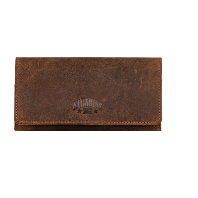 Дамски кожен портфейл Klondike Grace, с капак, тъмнокафяв KD1086-03