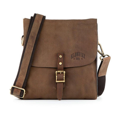 Кожена чанта Klondike Brad, малка кафява KD1035-02