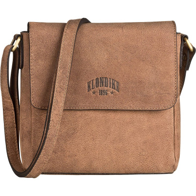 Кожена чанта Klondike Naika Cross, светлокафява KD1066-02