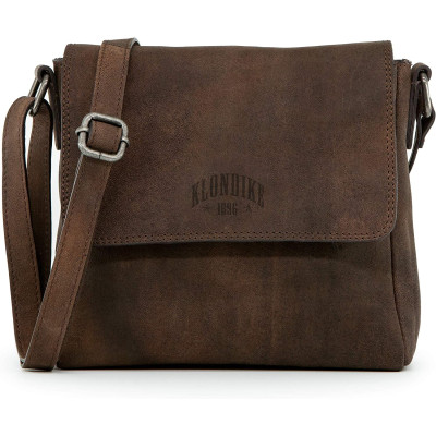 Кожена чанта Klondike Naika Cross, тъмнокафява KD1066-03
