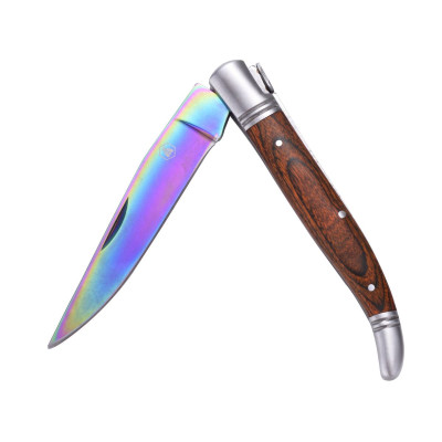 Сгъваем нож LAGUIOLE FOLDABLE KNIFE TITANIUM BROWN HANDLE 40268780