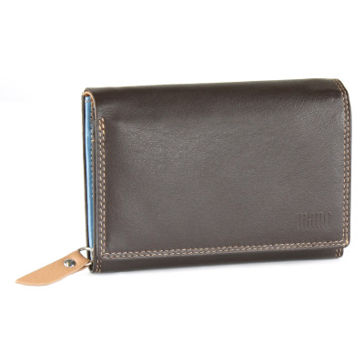 Дамски портфейл Mano Multicolorus 03 кафяв/тъмнокафяв M17703BR/TP