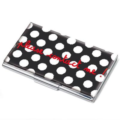 Визитник Troika-WHITE DOTS #CDC10-A114