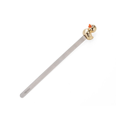 Разделител за книги Troika-BOOKMARK DUCK, златист BKM24/GO