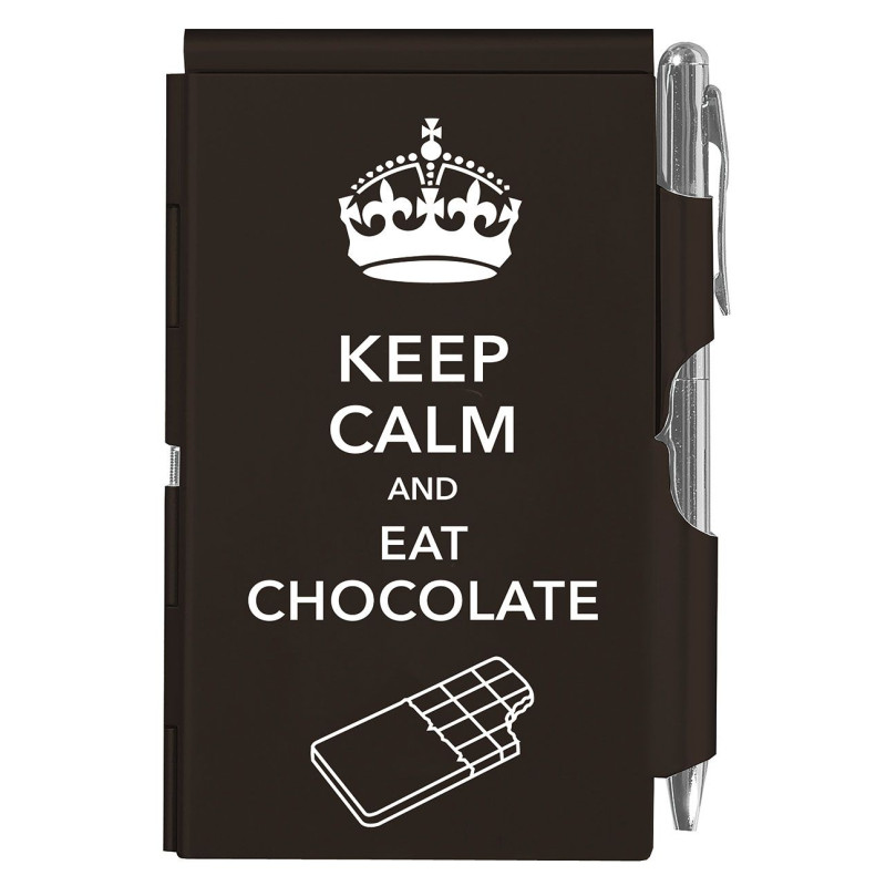Бележник Troika- KEEP CALM CHOCOLATE,метал FN1582 Бележник Troika- KEEP CALM CHOCOLATE,метал FN1582