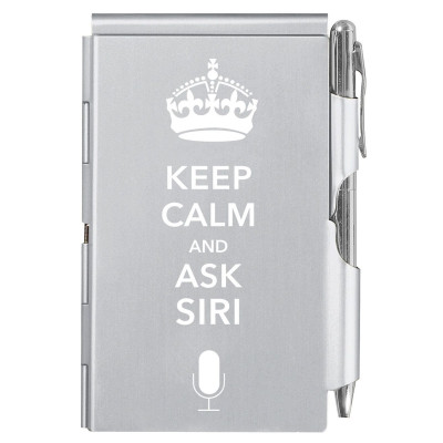 Бележник Troika-KEEP CALM SIRI, метал FN1581