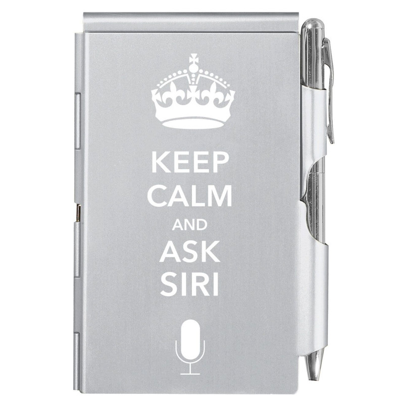 Бележник Troika-KEEP CALM SIRI, метал FN1581 Бележник Troika-KEEP CALM SIRI, метал FN1581
